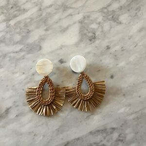 Nicola Bathie Statement Raffia Earrings